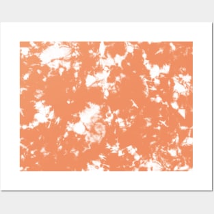 Peach Storm - Tie Dye Shibori Texture Posters and Art